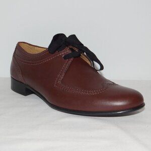 LANVIN ribbon tie brogue shoes brogues leather EU 37.5 US 7 New